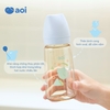 Bình Sữa Inochi AOI Flora Đa Sắc PPSU Cao Cấp Dung Tích 80ml/180ml/280ml Chống Đầy Hơi, Được Chọn Núm