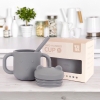Cốc tập uống silicone thương hiệu Tobé 10 màu kèm ống hút cho bé
