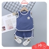 Bộ quần áo ba lỗ cho bé trai Link Card - Timikid Store