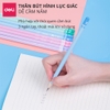 Bút chì lục giác Deli - 30 chiếc/hộp loại 2B/HB màu sắc dễ thương, thân gỗ tự nhiên dễ gọt khi dùng