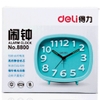 Đồng hồ báo thức dạ quang Deli - Hai màu Trắng/ Xanh dương - 8800