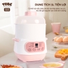 Nồi Nấu Cháo Chậm ToBe 6 Chế Độ Nấu Đa Năng, Dung Tích 1 Lít, Phiên Bản Quốc Tế, Tiện Dụng