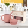 Cốc tập uống silicone thương hiệu Tobé kèm ống hút - Timikid