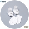 Set Bao Tay Bao Chân Cho Bé Sơ Sinh Obeah Chất liệu Petit Mềm Mịn, Thoáng Mát, Kháng Khuẩn SPK2110