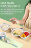 Set 5 Dụng Cụ Ăn Dặm Sợi Tre Hogokids Cho Bé Gồm Khay 2 Ngăn, Bát, Cốc, Thìa, Dĩa