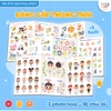 Bảng Học Thông Minh Đa Chủ Đề Song Ngữ Cho Bé Từ 1 Tuổi LALALA BABY - Chất Liệu Bìa Cứng Đồ Chơi Montessori Giáo Dục Sớm