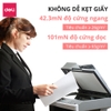 Giấy in A4 cao cấp Deli định lượng 70gsm - Giấy photo Tệp 500 tờ, chống tích điện, chống lóa, dày, trắng - W7401