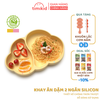 Khay ăn dặm Goryeo Baby silicone mẫu mới hình đám mây có đế chống trượt 650ml