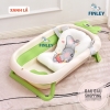 Chậu Tắm Gấp Gọn Finley Thỏ Con FL-0081 Kèm Nhiệt Kế Và Phao Tắm