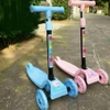 Xe Scooter Cho Bé Xe Trượt Scooter Trẻ Em 3 Bánh Gấp Gọn Có Đèn Phát Sáng