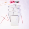 Sổ vở lò xo kép caro/kẻ ngang Deli khổ A5 60 trang bìa nhựa ghi chép viết thư pháp phong cách retro LPA560
