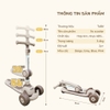 Xe Trượt Scooter Kết Hợp Xe Chòi Chân 3 Bánh Zoba Tobe Đa Năng - Timikid