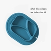 Khay ăn dặm silicon dính bàn 3 ngăn - Timikid Store