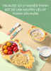 Set 5 Dụng Cụ Ăn Dặm Sợi Tre Hogokids Cho Bé Gồm Khay 2 Ngăn, Bát, Cốc, Thìa, Dĩa