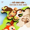 Bộ Ghép Hình Song Ngữ Nhiều Chủ Đề Bằng Gỗ Lalala Baby - Đồ Chơi Giáo Dục Sớm Montessori Cho Bé Từ 2 Tuổi