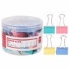 Kẹp bướm màu Deli loại 25mm, 32mm, 41mm, 50mm chắc chắn và thuận tiện