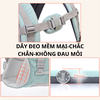 Địu Ngồi Em Bé IBELI Cao Cấp 4 Tư Thế Chất Liệu Cao Cấp Siêu Mềm, Tặng Túi Đeo Hông Đa Năng