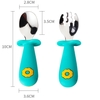 Set thìa dĩa ăn dặm Peanuts inox 304 cao cấp cho bé - Hàng Nhập khẩu - Timikid Store