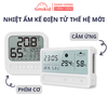 Nhiệt Ẩm Kế Điện Tử Giúp Đo Thân Nhiệt, Nhiệt Độ Và Độ Ẩm Phòng Ngủ Cho Bé Chất Liệu Nhựa ABS Cao Cấp
