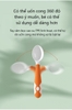Bộ thìa dĩa ăn dặm uốn cong Hogokids cho bé tập xúc (kèm hộp đựng)