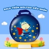 Balo Tròn Wolfoo và Lucy Đáng Yêu Chống Va Đập Cho Bé Mẫu Giáo Mầm Non (Từ 2-7t)