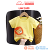 Áo Thun Cộc Tay Cho Bé Trai, Bé Gái Link Card i040 Chất Cotton Mềm Mịn, Thoáng Khí - Timikid