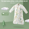 Túi ngủ trần bông cho bé 0-5 tuổi, có thể tháo tay