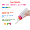 Bình Thìa Ăn Dặm Silicone Cao Cấp Hogokids Dung Tích 90ml Hỗ Trợ Uống Sữa Ăn Bột Chống Sặc An Toàn Cho Bé Từ 6 Tháng