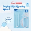 Bộ Phụ Kiện Tập Uống Tiêu Chuẩn Cho Bình Inochi Aoi Gồm Đầu Hút, Tay Cầm Bình Sữa, 2 Ống Hút, Cọ Vệ Sinh Ống Hút