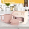 Cốc tập uống silicone thương hiệu Tobé kèm ống hút - Timikid