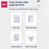 Sổ bìa còng kèm lõi Deli gáy lò xo khổ A5 / B5 có file lá phân và sticker đi kèm