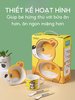 Set 5 Dụng Cụ Ăn Dặm Sợi Tre Hogokids Cho Bé Gồm Khay 2 Ngăn, Bát, Cốc, Thìa, Dĩa