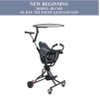 Xe Đẩy Gấp Gọn Cho Bé Full Phụ Kiện Mái Che và Đệm New Beginning BLC602 - Xe Gấp Gọn Siêu Nhẹ - Từ 6-36 Tháng - Timikid