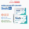 Khăn Lau Hạ Sốt SACHI 0+Giúp Bé Hạ Nhiệt, Giảm Sốt, Ngăn Ngừa Co Giật, Làm Mát Rôm, Mẩn Ngứa, Muỗi Đốt, Hộp 25 Khốt