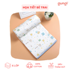 Khăn tắm xô 6 lớp Gungi 90x90cm đa năng cho bé - Timikid Store