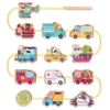 Đồ chơi xâu hạt giao thông Goryeo Baby bằng gỗ (Xếp hình thành phố)