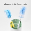 Bộ Cọ Rửa Bình Sữa 5 chi tiết, tay xoay hai chiều giữ vệ sinh bình sữa cho bé