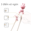 Bộ thìa dĩa đũa tập ăn dặm hình hươu cao cổ cho bé - Timikid Store