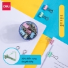Kẹp bướm màu Deli loại 25mm, 32mm, 41mm, 50mm chắc chắn và thuận tiện