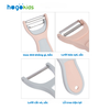 Nạo Rau, Củ, Quả 2 in 1 Hogokids Chế Biến Đồ Ăn Dặm Cho Bé Lưỡi Kép Inox 304 Không Gỉ, Sắc, Bền