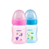 Bình sữa cổ rộng Pigeon PP Plus họa tiết xanh/hồng - Timikid Store