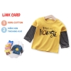Áo Dài Tay Cho Bé Link Card Chất Liệu Cotton Dày Mịn - Timikid
