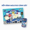 Bộ Đồ Chơi Xếp Hình Wolfoo Cảnh Sát - Timikid Store