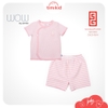 Bộ Thun Ngắn Tay Cài Lệch WoW by OETEO Cho Bé Chất Liệu Cotton