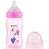Bình sữa cổ rộng Pigeon PP Plus họa tiết xanh/hồng - Timikid Store