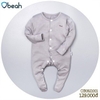 Bộ Body Obeah Tất Liền Thân, Khuy Cài Giữa, Chất Liệu Petit Mềm Mịn, Kháng Khuẩn Tốt Cho Bé Từ 0-9 Tháng