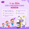 Vitamin D3 K2 hỗ trợ tăng chiều cao cho bé LineaBon vitamin D3 K2 10ml