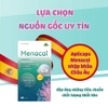 Viên uống bổ sung Canxi, vitamin K2 và D3 Aplicaps Menacal hộp 60 viên
