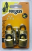 Bộ 4 ổ khóa Vali FORTRESS thau 1820Q 20mm - chìa răng
