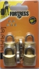 Bộ 4 ổ khóa Vali FORTRESS thau 1820Q 20mm - chìa răng
